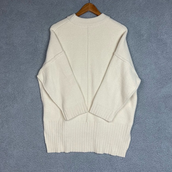 Free People Cream Oversized Sweater Size XS Cream - Picture 2 of 10